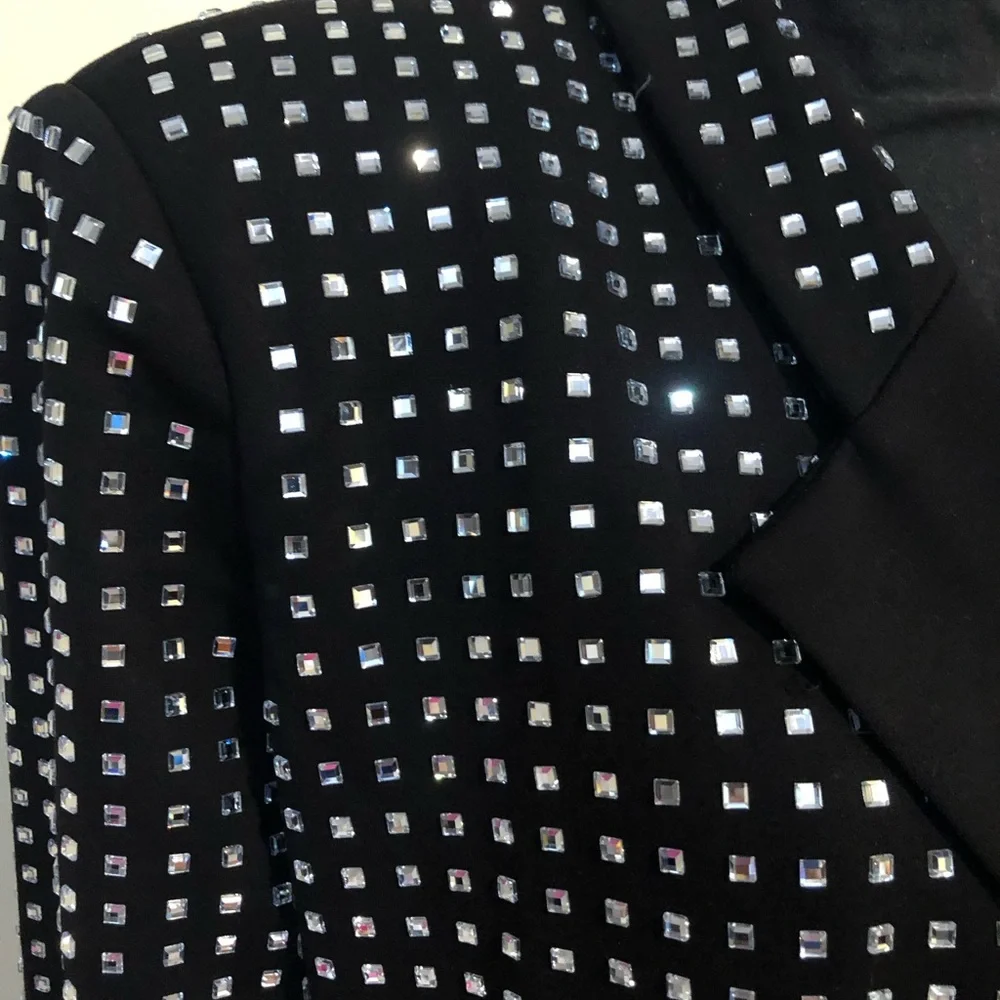 Black Sequin Women's Jacket - Picture 3 of 6